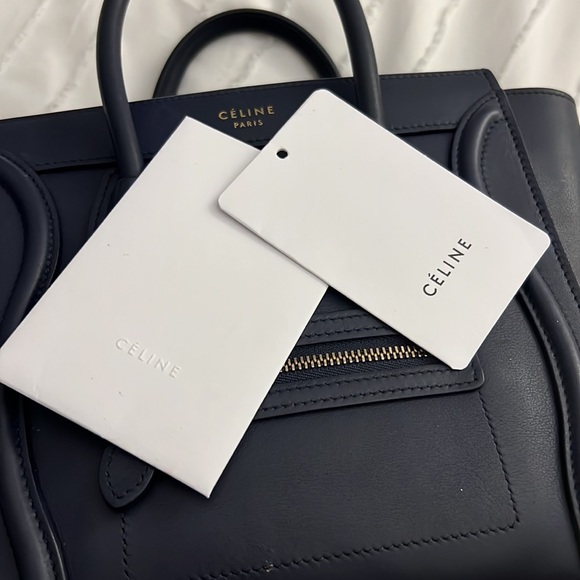 COPY - Celine Nano Luggage — Navy Blue - Picture 4 of 6